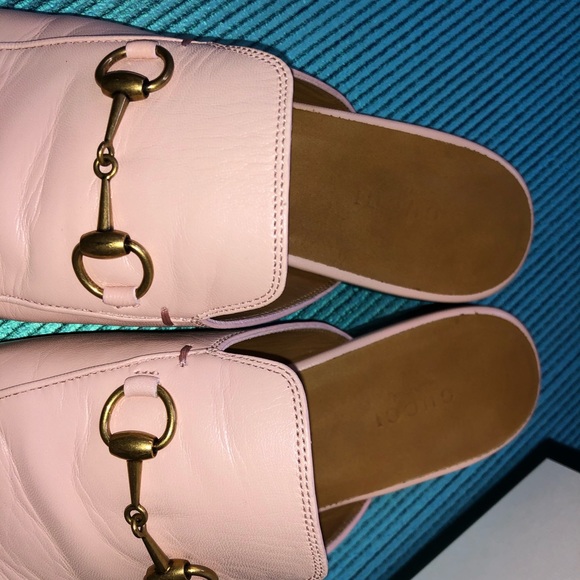 Gucci Princeton Slipper Mules Shoes Pink 39.5 - Picture 4 of 11